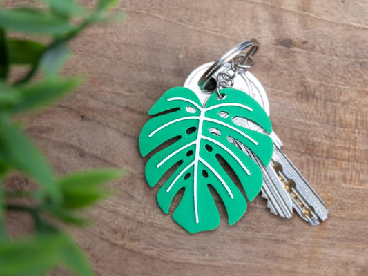 3D Printed Tropical Leaf Keychain