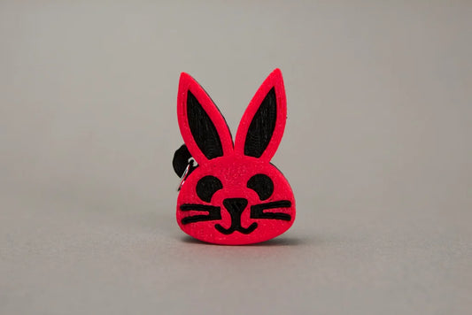 Cute Rabbit Face 3D Keychain